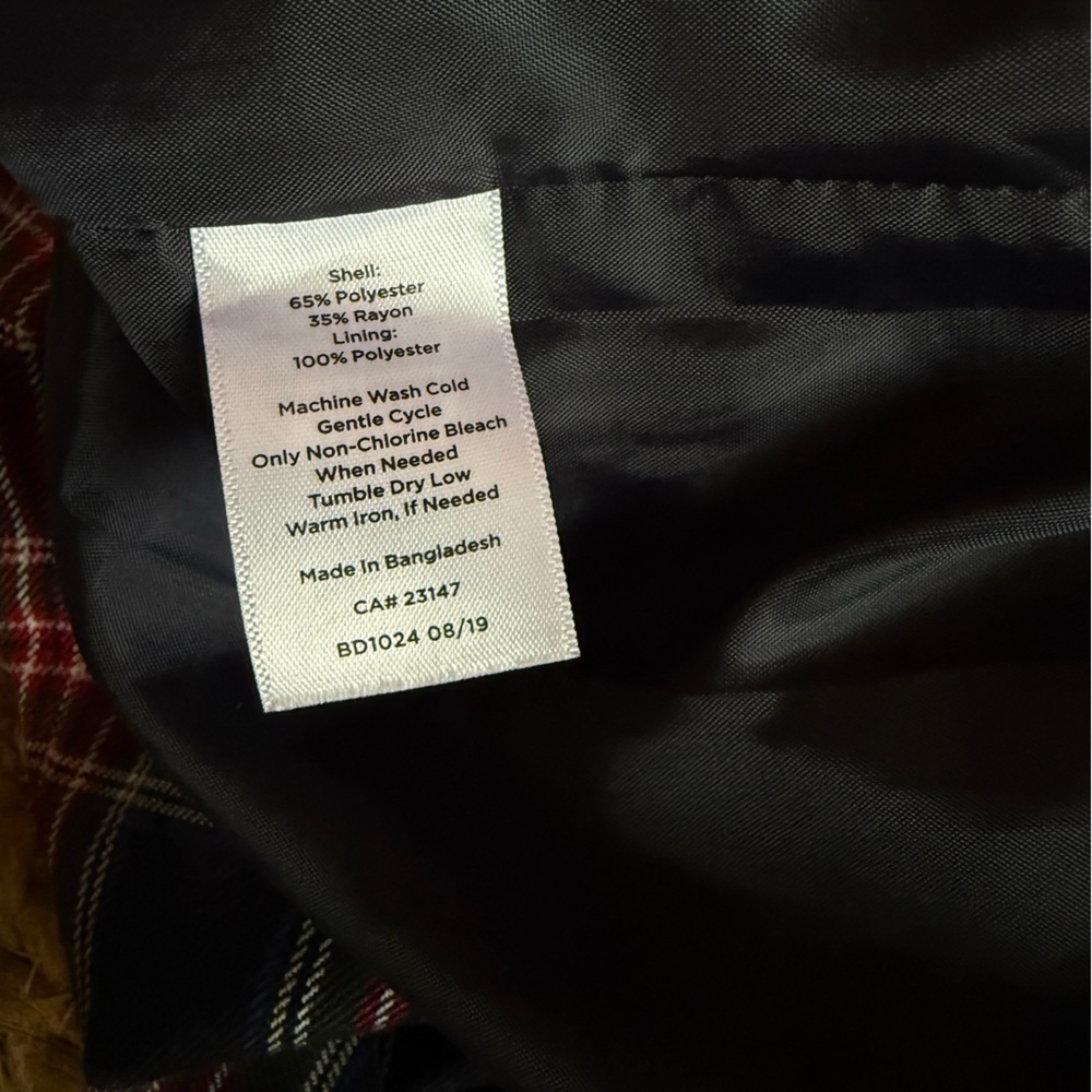 Talbots 2 Petite Blue, Red, and Green Classic Plaid Skirt - Picture 5 of 7